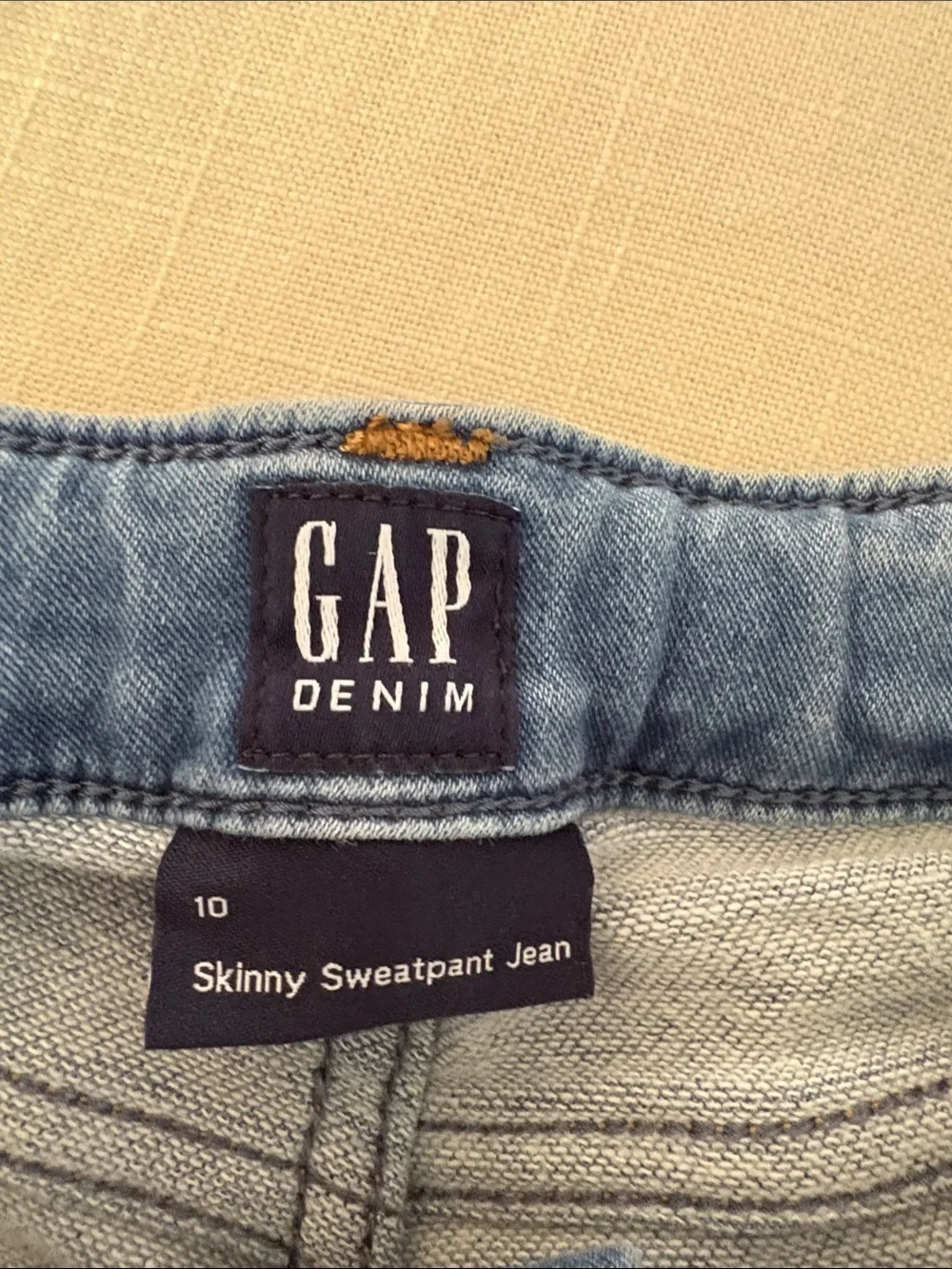 GAP Denim Blue Straight-Leg Sweatpant kids/Girls Jeans
